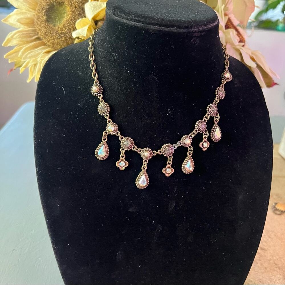 Antique Gold Statement Necklace - Picture 8 of 8
